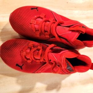 Puma Kids Red Athletic Shoes